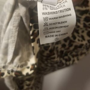 Leopard point dress